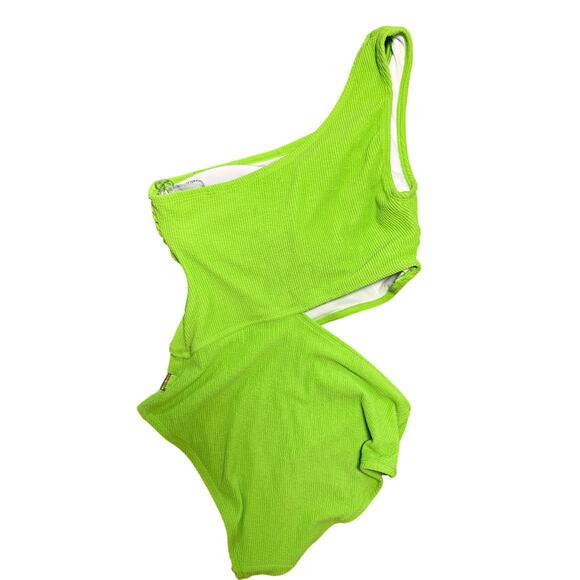 Brand New Michael Michael Kors Women's Size 10 Green Apple One Piece Swimsuit - Picture 11 of 16